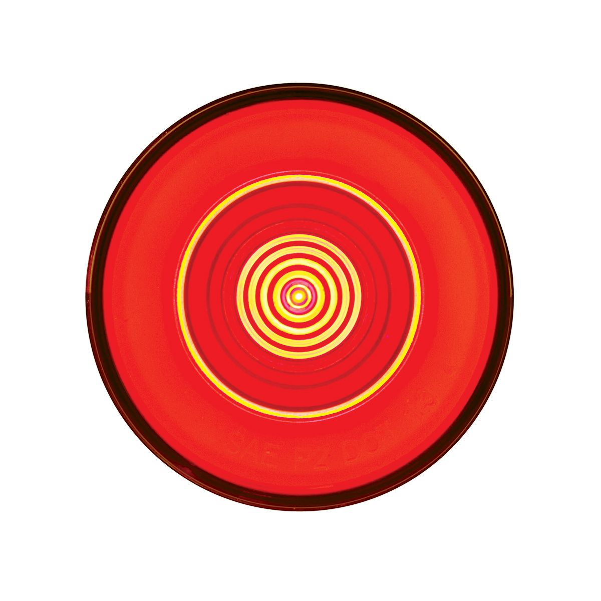 9 LED 2-1/2" Round GloLight (Clearance/Marker) - Red LED/Red Lens (Bulk)