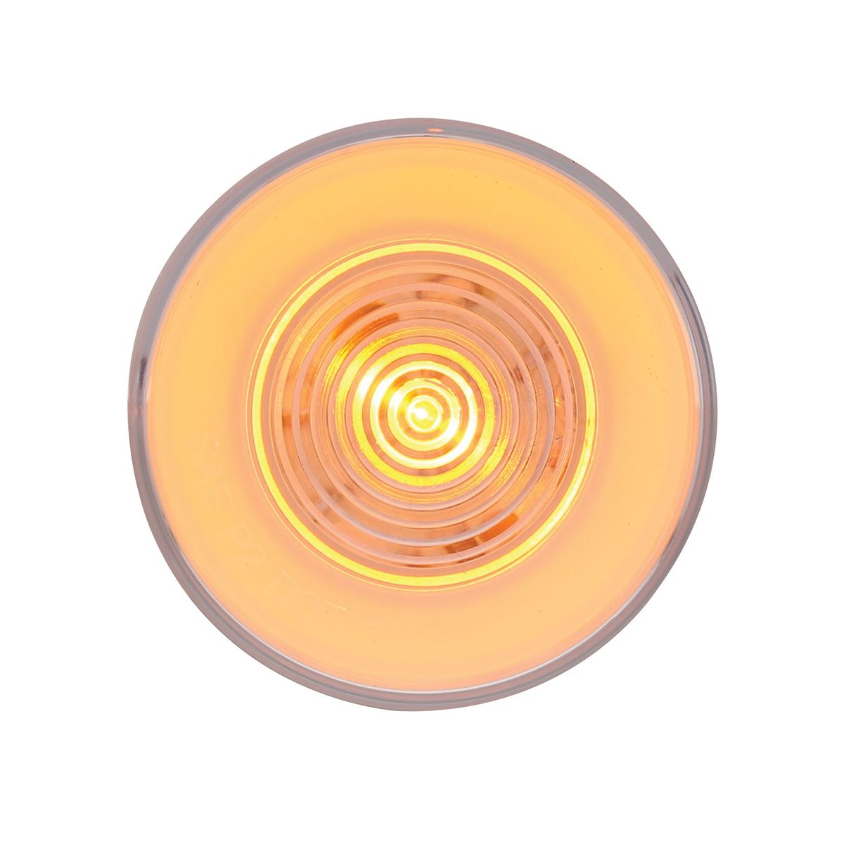 9 LED 2-1/2" Round GloLight (Clearance/Marker) - Amber LED/Clear Lens
