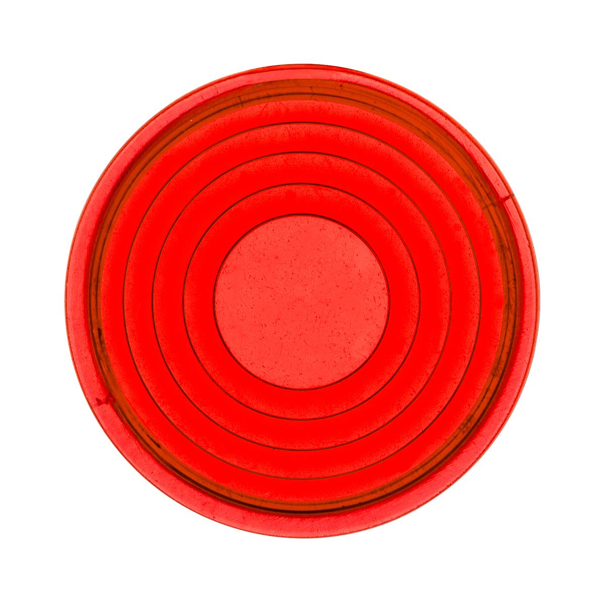 Round Map Light Lens For 2006+ Peterbilt - Red