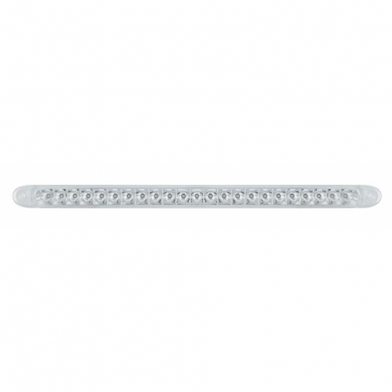 23 SMD LED 17-1/4" Reflector Turn Signal Light Bar Only - Amber LED/Clear Lens (Bulk)