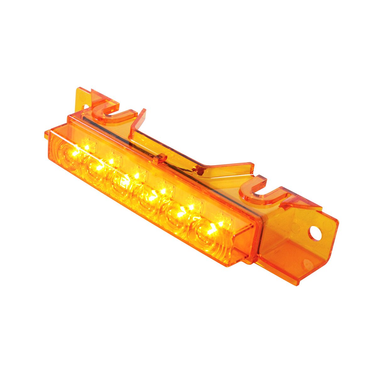 6 Amber LED Exterior Visor Light For 1996-2024 Volvo VNL - Amber Lens