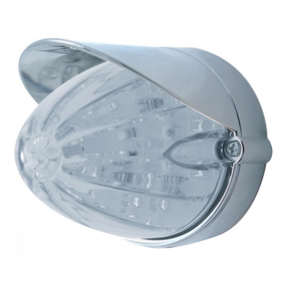 19 LED Watermelon Grakon 1000 Flush Mount Kit With Visor - Amber LED/Clear Lens
