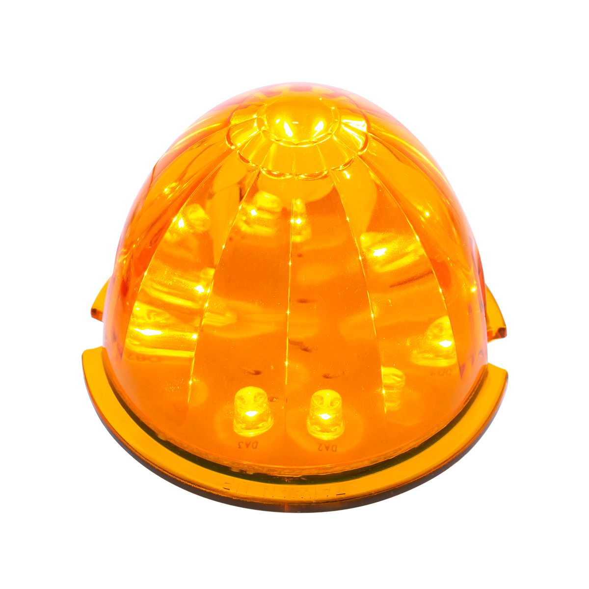17 LED Watermelon Cab Light - Amber LED/Amber Lens (Bulk)