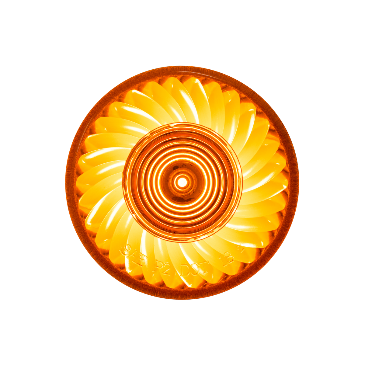 Turbine 10 LED 2.5" Round Clearance/Marker Light-Amber LED/Amber Lens