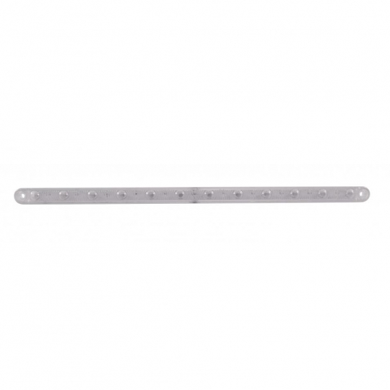 12 LED 12" Ultra Slim Light Bar Only (Turn Signal) - Amber LED/Clear Lens (Bulk)