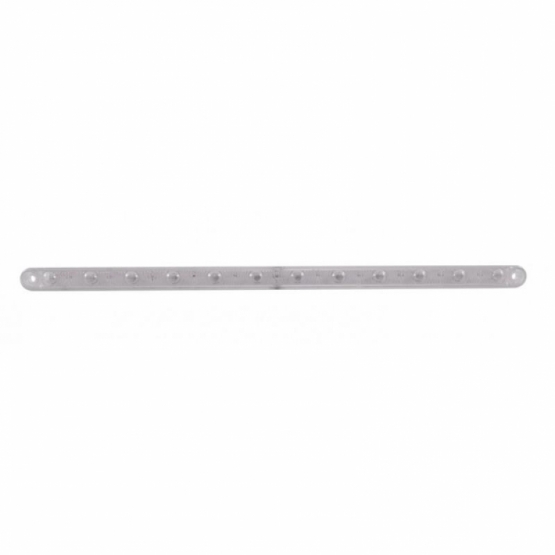 12 LED 12" Ultra Slim Light Bar Only (Stop, Turn & Tail) - Red LED/Clear Lens (Bulk)