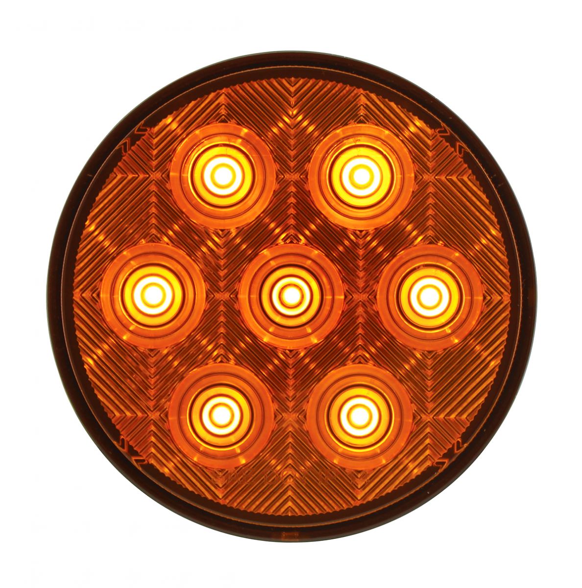 7 LED 4" Competition Series Turn Signal Light - Amber LED/Amber Lens (Bulk)
