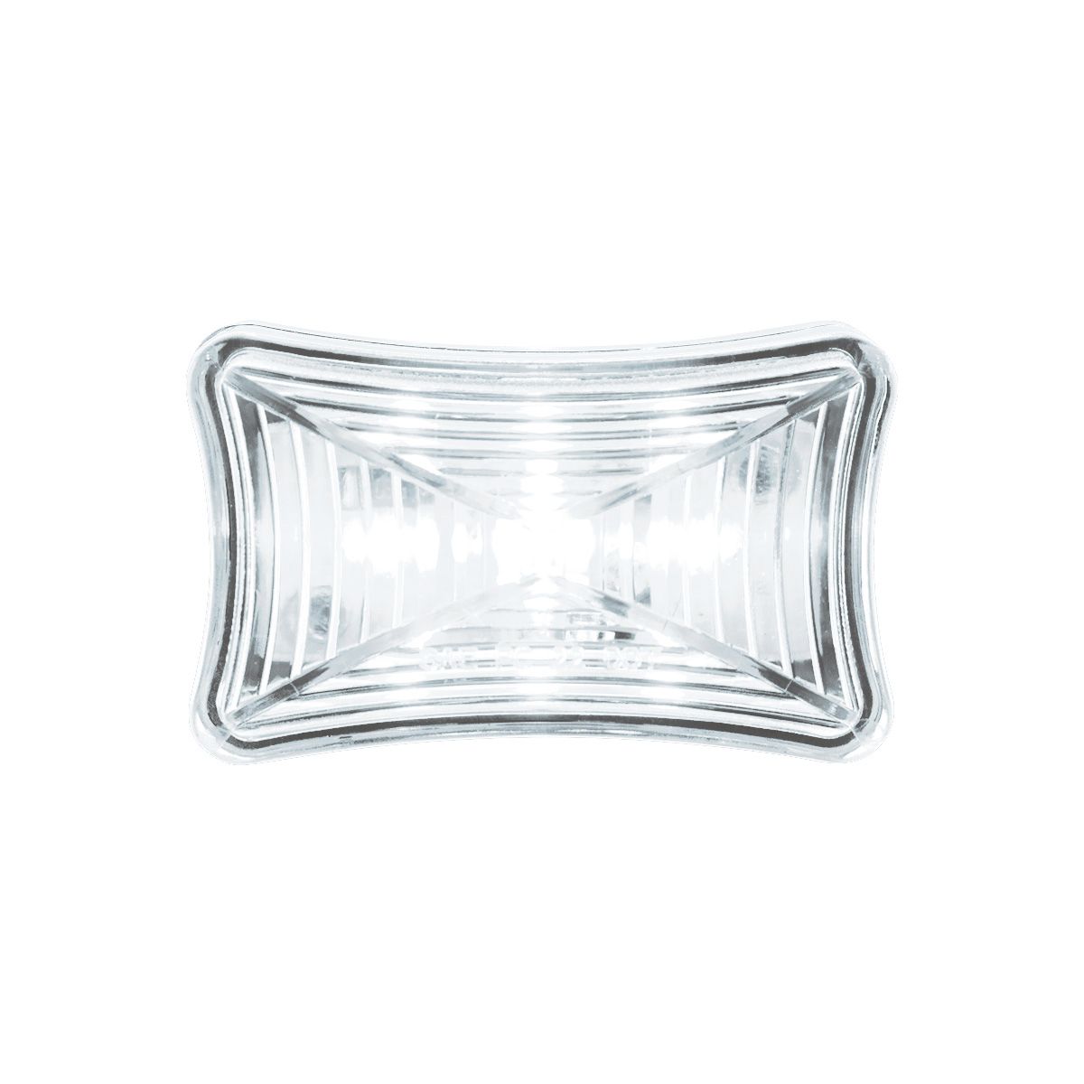 3 LED Rectangular Auxiliary Light-White LED/Clear Lens
