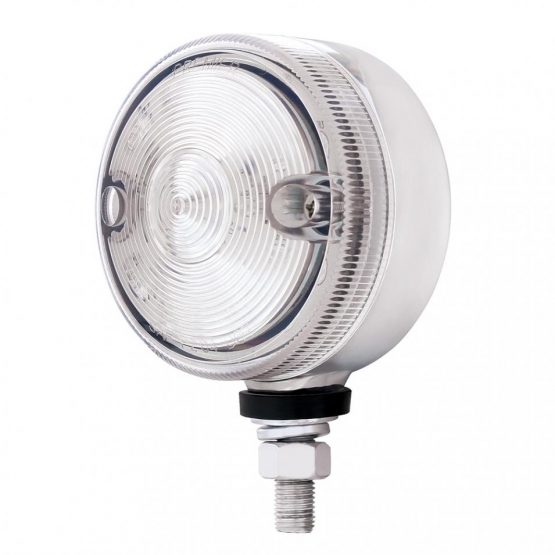 15 LED 3" Dual Function Single Face Light - Red LED/Clear Lens