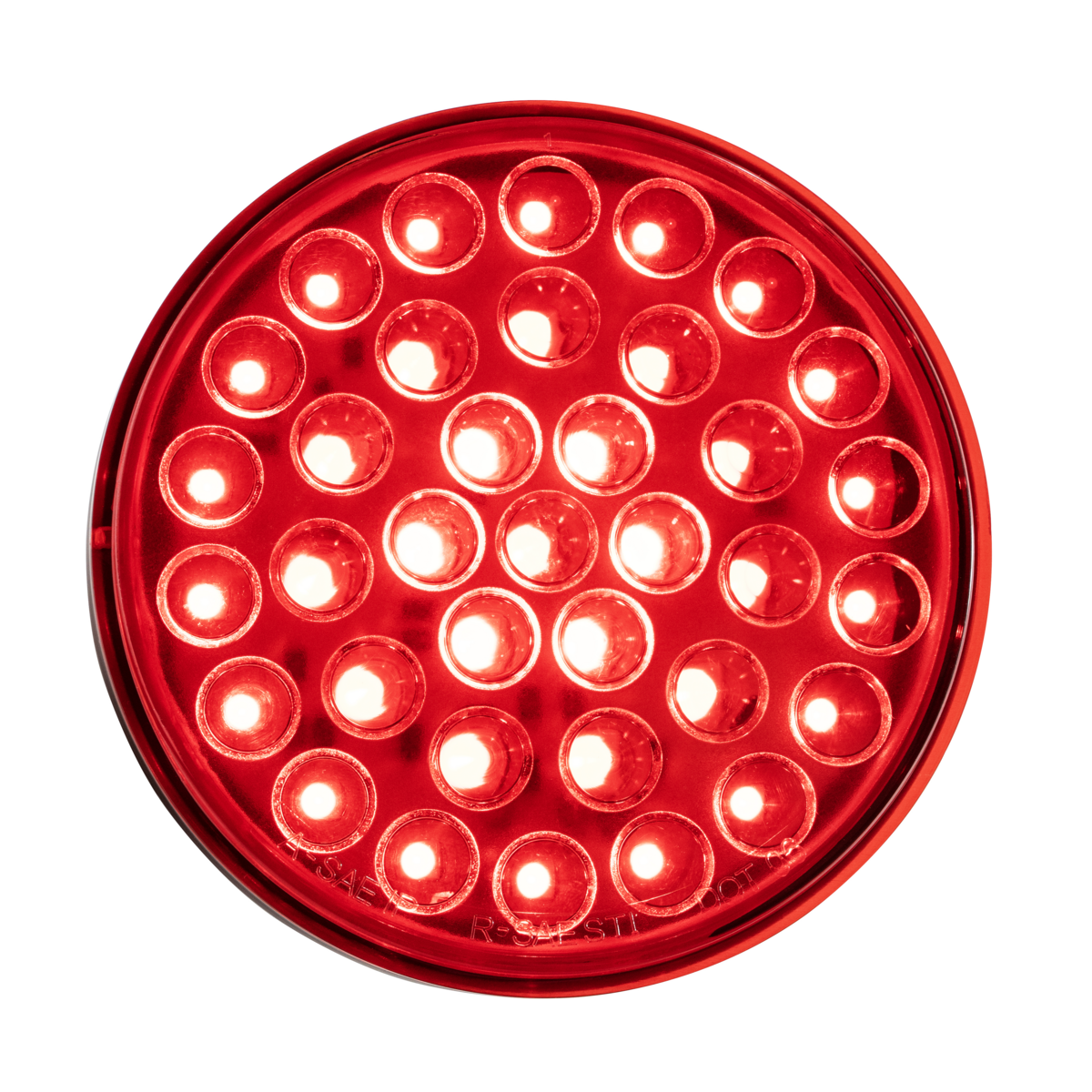 36 LED 4" Round Stop/Turn/Tail Light - Red/Red Lens