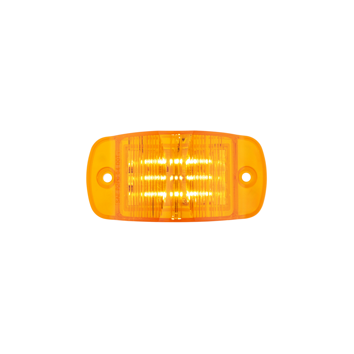 8 LED Rectangular Clearance/Marker Light- Amber LED/Amber Lens (Bulk)