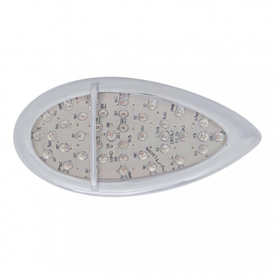 39 LED Flush Mount "Teardrop" Turn Signal Light - Amber LED/Clear Lens