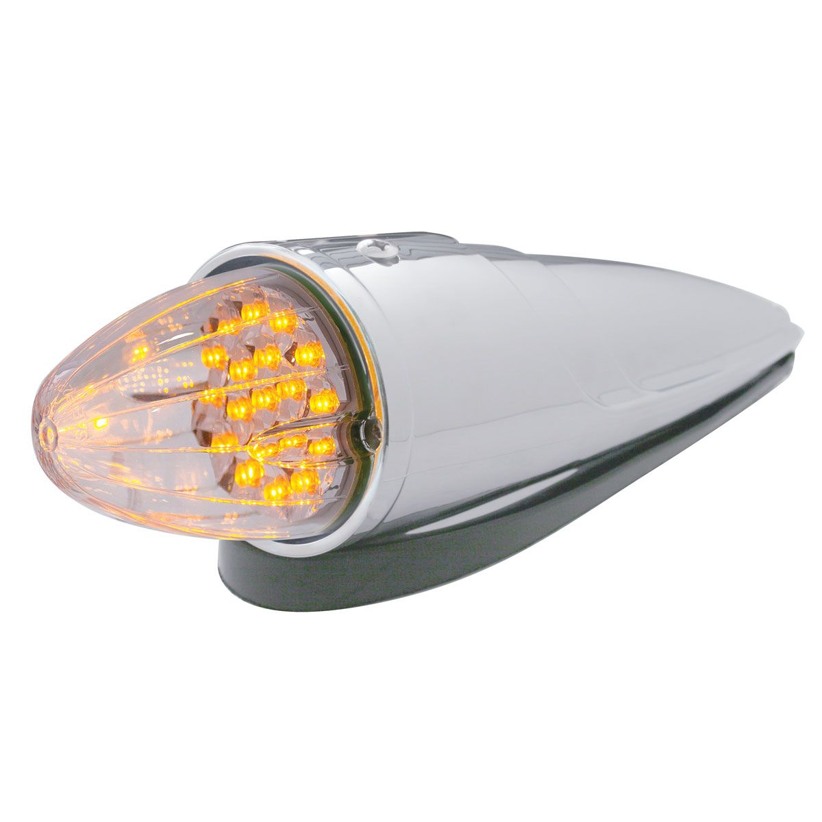 19 LED Reflector Grakon 1000 Style Cab Light Kit - Amber LED/Clear Lens