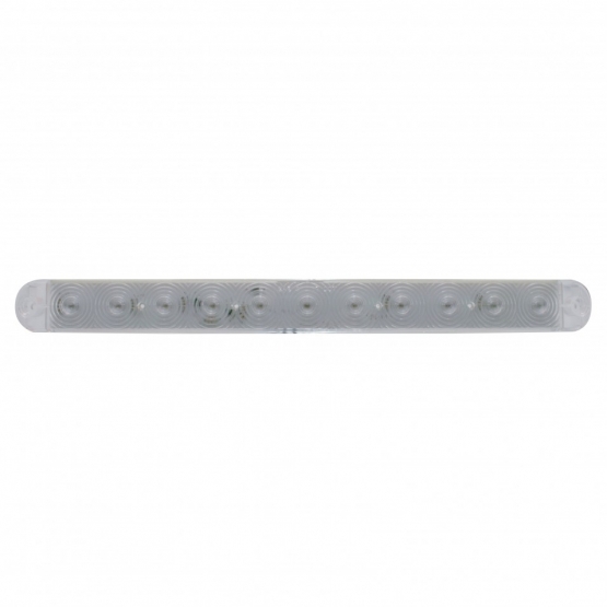 11 LED 15" Turn Signal Light Bar - Amber LED/Clear Lens (Bulk)