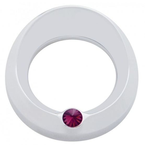 Signature Series Gauge Bezel With Visor & Crystal For 3-3/4" DIA Speed/Tachometer Gauge - Purple Cry