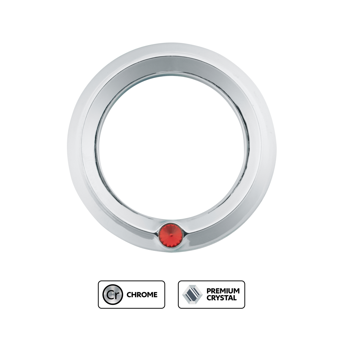 Signature Series Small Gauge Cover For 2006+ Peterbilt -Candy Red Crystal