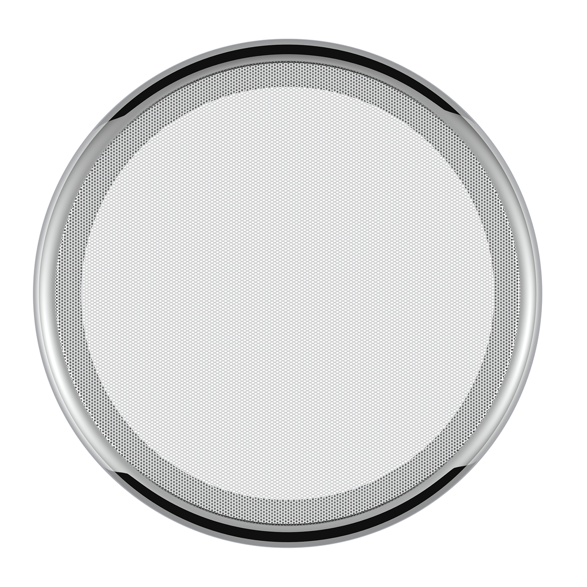 Chrome 7-1/4" Round Speaker Cover For Peterbilt 389 (2008+), 388 (2008-2014), 379/378/335/330 (1995-