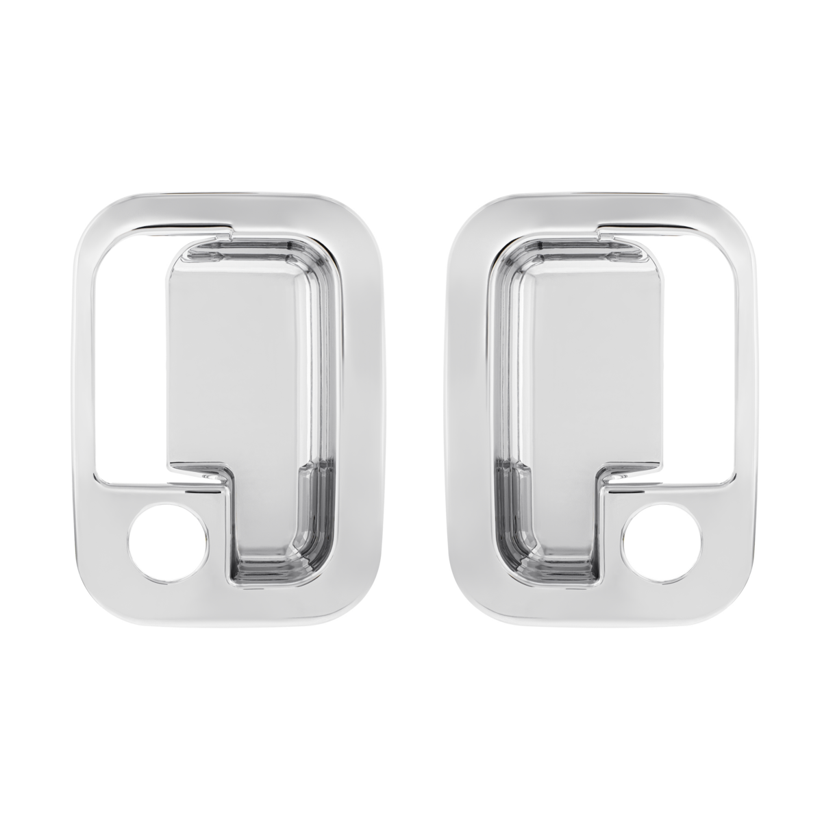 Chrome Exterior Door Handle Cover For 2003+ Kenworth & 2004+ Peterbilt Trucks- Pair (Driver & Passen