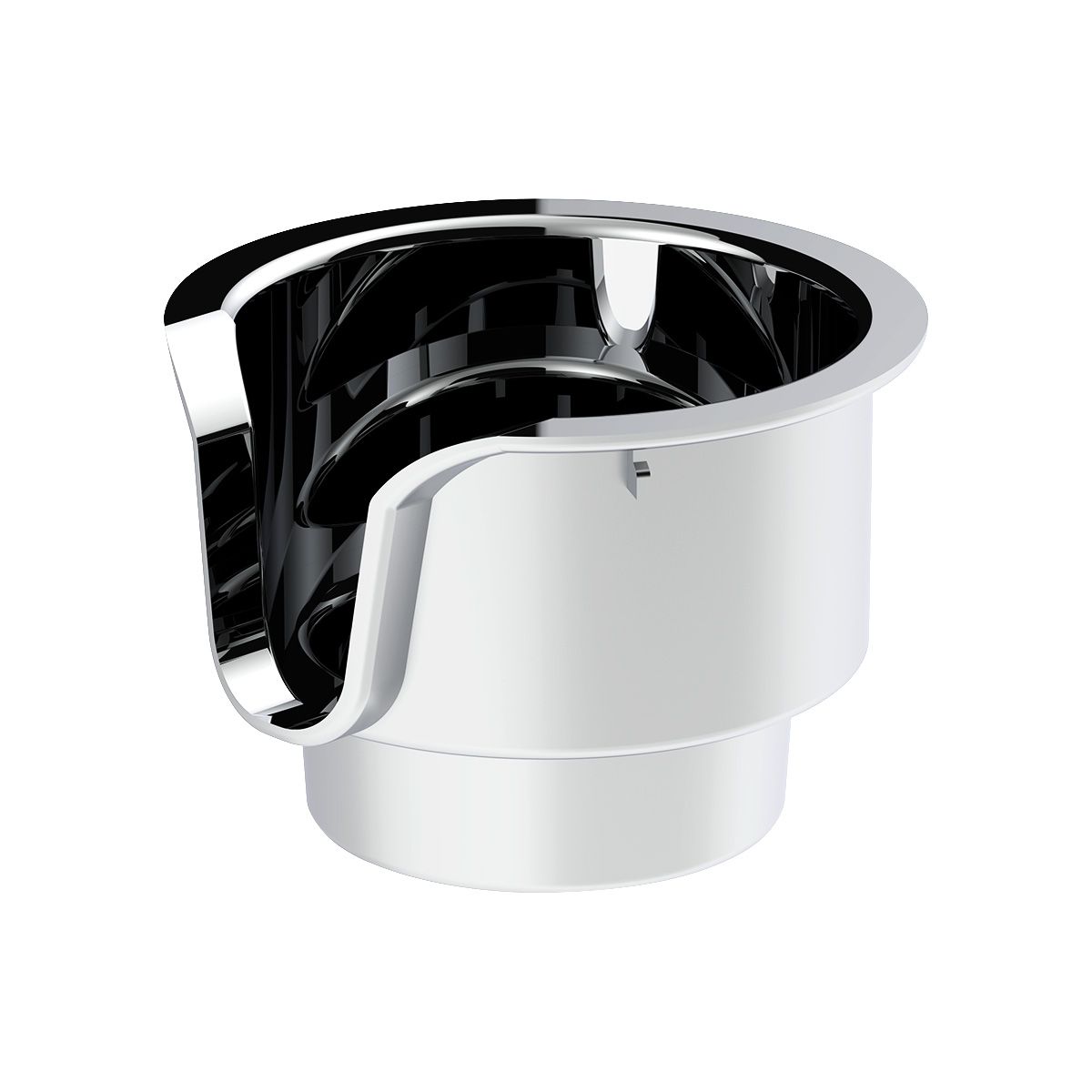 Chrome Cup Holder Insert For Kenworth W900/T800/T600 (2002-2008) & Peterbilt 379/378 (2001-2005)
