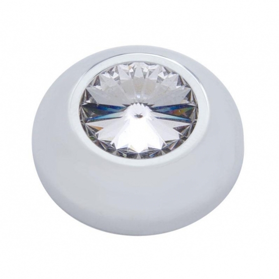 Compartment Knob Cover For 2006+ Peterbilt - Clear Crystal (Card of 2)