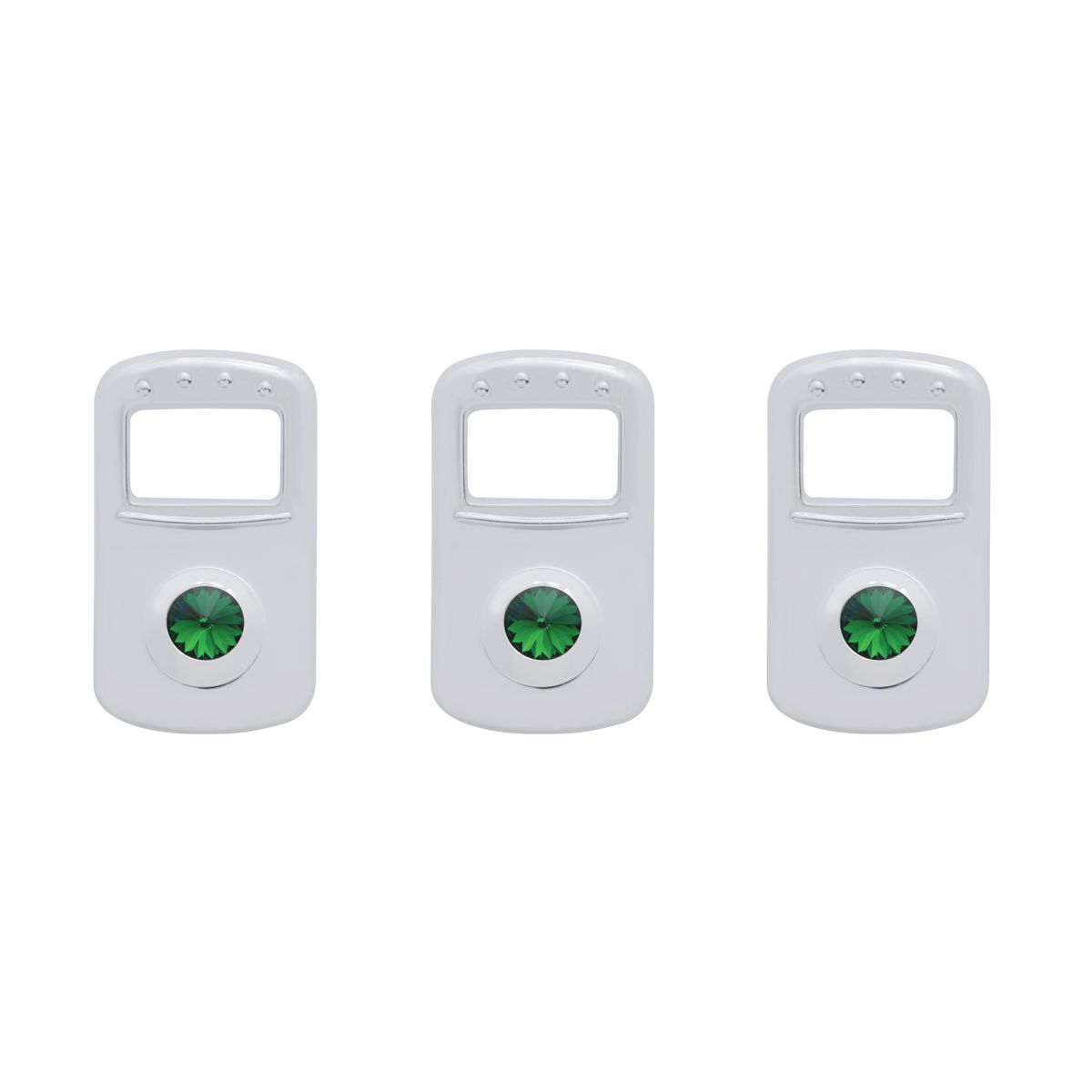 Rocker Switch Cover For Kenworth/Peterbilt- Green Crystal (Card of 3)