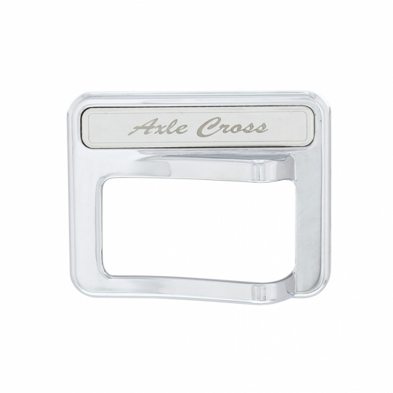 Chrome Rocker Switch Cover For Peterbilt 579 (2013-2019) & 567 (2014-2018)- Axle Cross