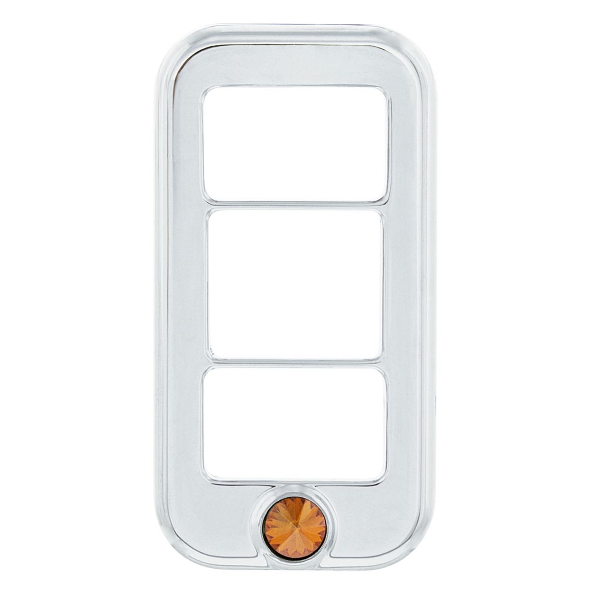 Rocker Switch Cover With 3 Openings & Copper Crystal For Freightliner (3-Pack)