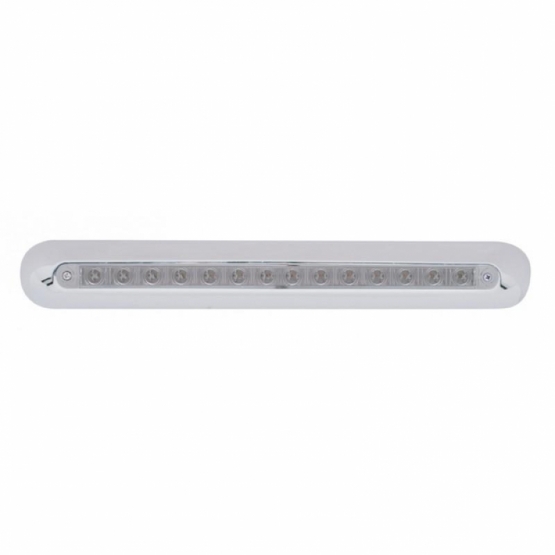 Freightliner 14 LED 12" Mirror Light Bar - Amber LED/Clear Lens