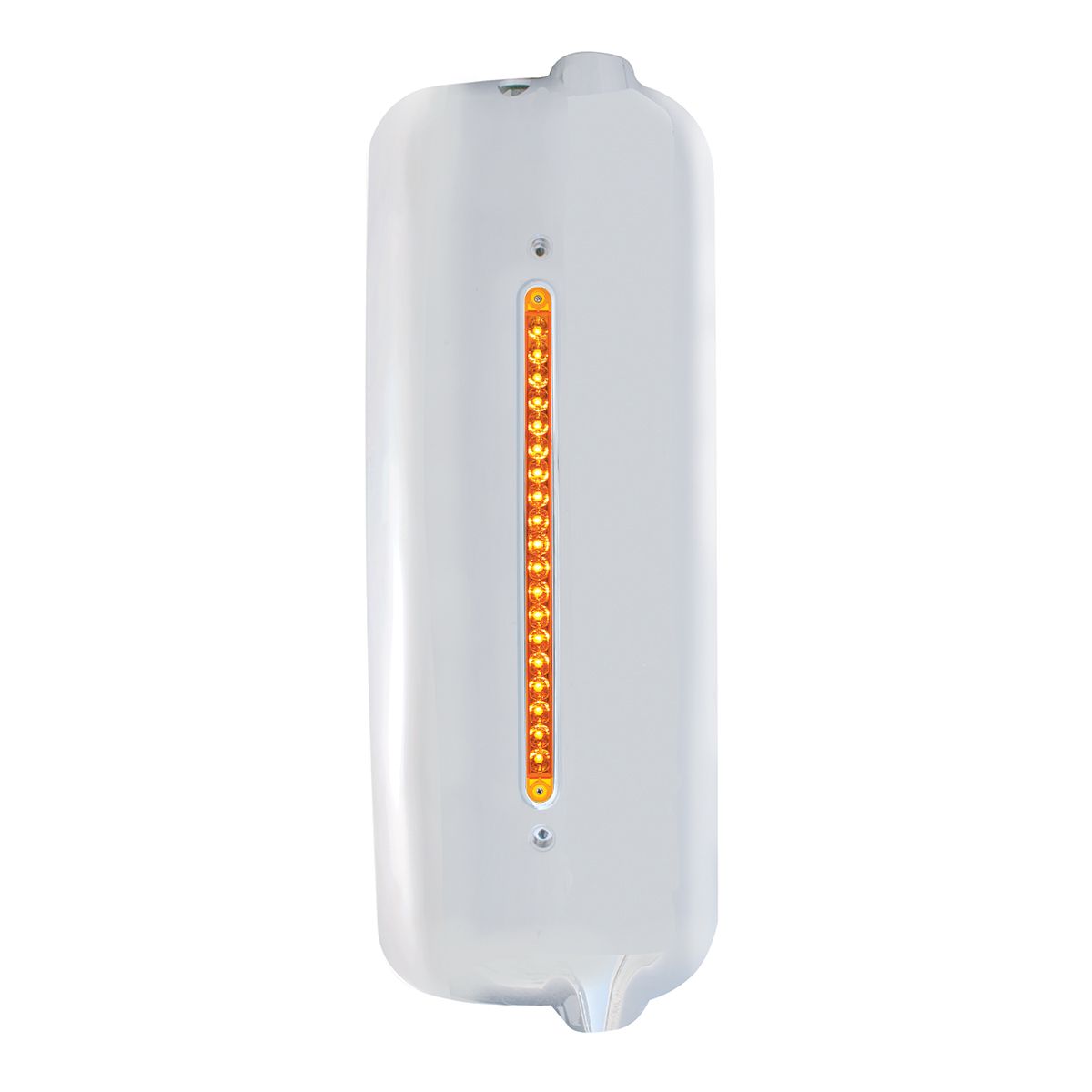 Mirror Cover With 19 Amber LED 12" Reflector Light Bar For Pre-2005 FL Century- Passenger -Amber Len