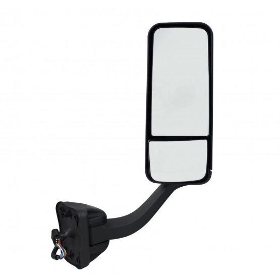 Black Mirror Assembly With Heated Mirror For 2008-2017 Freightliner Cascadia - Passenger
