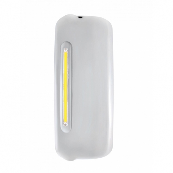 Mirror Cover With 24 Amber LED 12" GloLight For 2005+ Freightliner Century/Columbia- Driver -Clear L