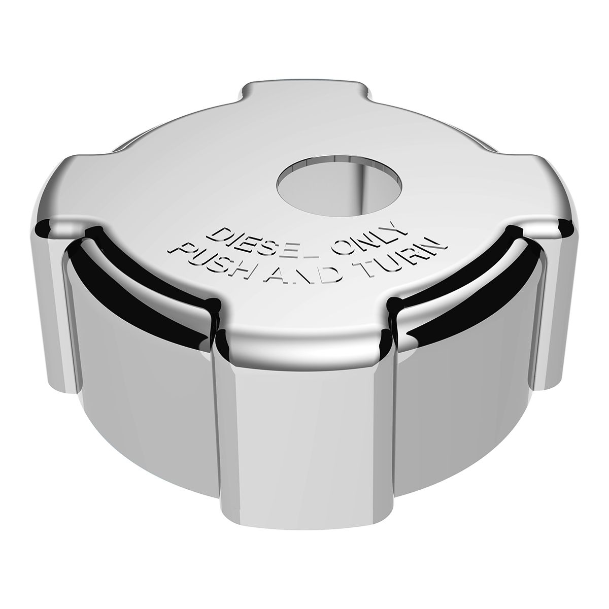 Chrome Plastic Fuel Cap Cover For Freightliner - Locking