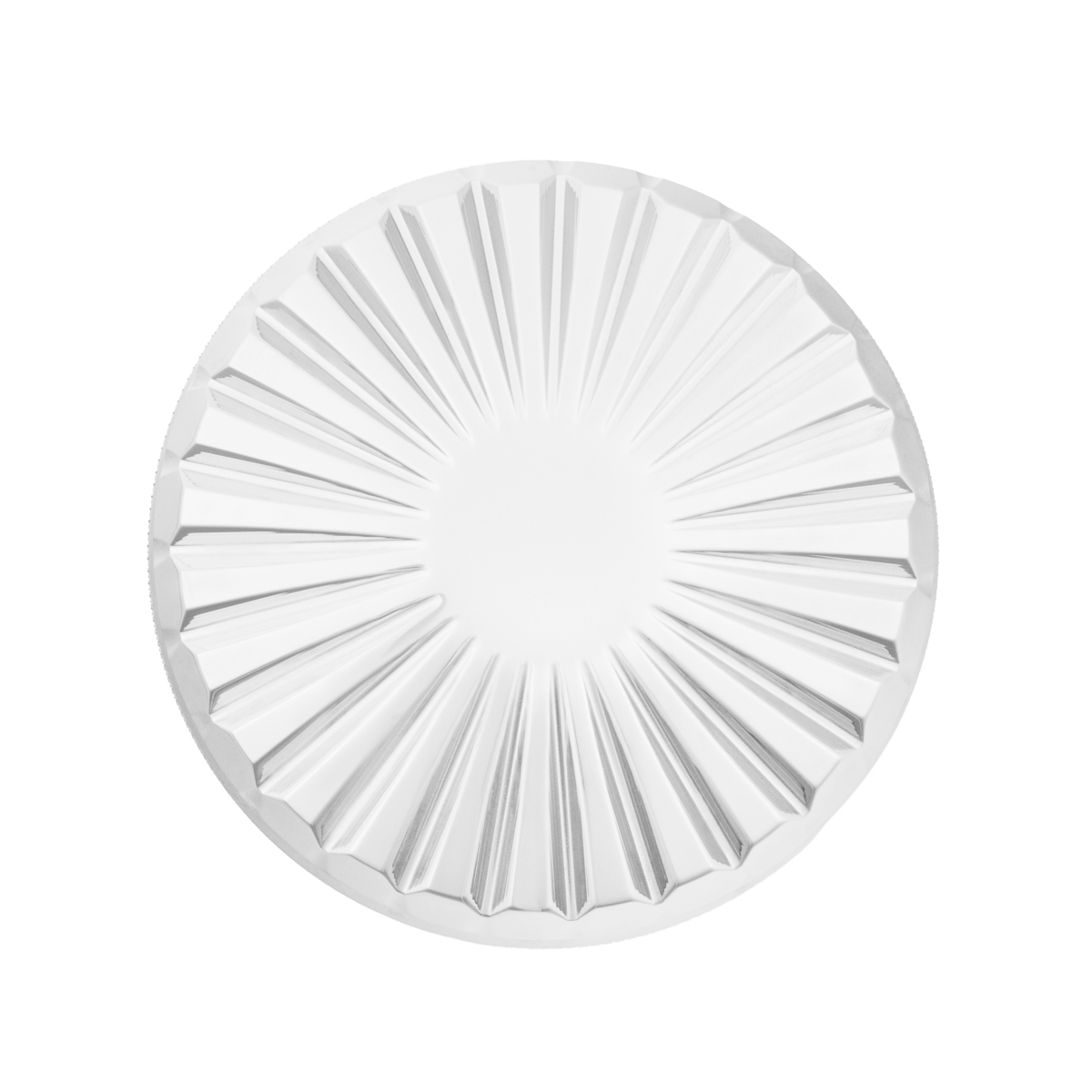 Aluminum Radial Style Fuel Cap Cover For Kenworth-Chrome