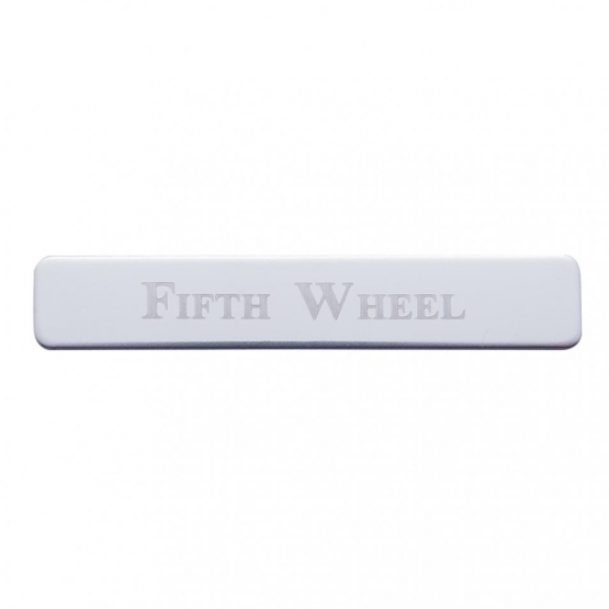 Kenworth Stainless Switch Guard Plaque - Fifth Wheel