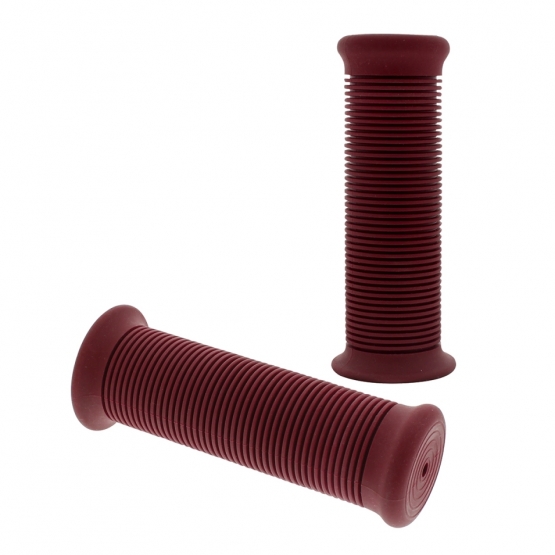 Red Motorcycle Rubber Grip Set - 7/8" or 1" (22/25mm) (Bulk) (Pair)