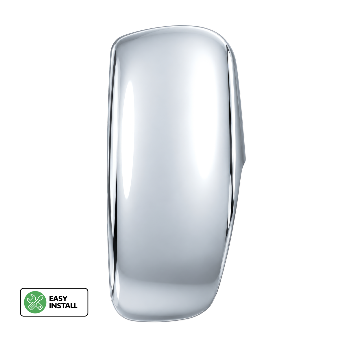 Chrome Plastic Mirror Cover For 2018-2026 Freightliner Cascadia-Driver