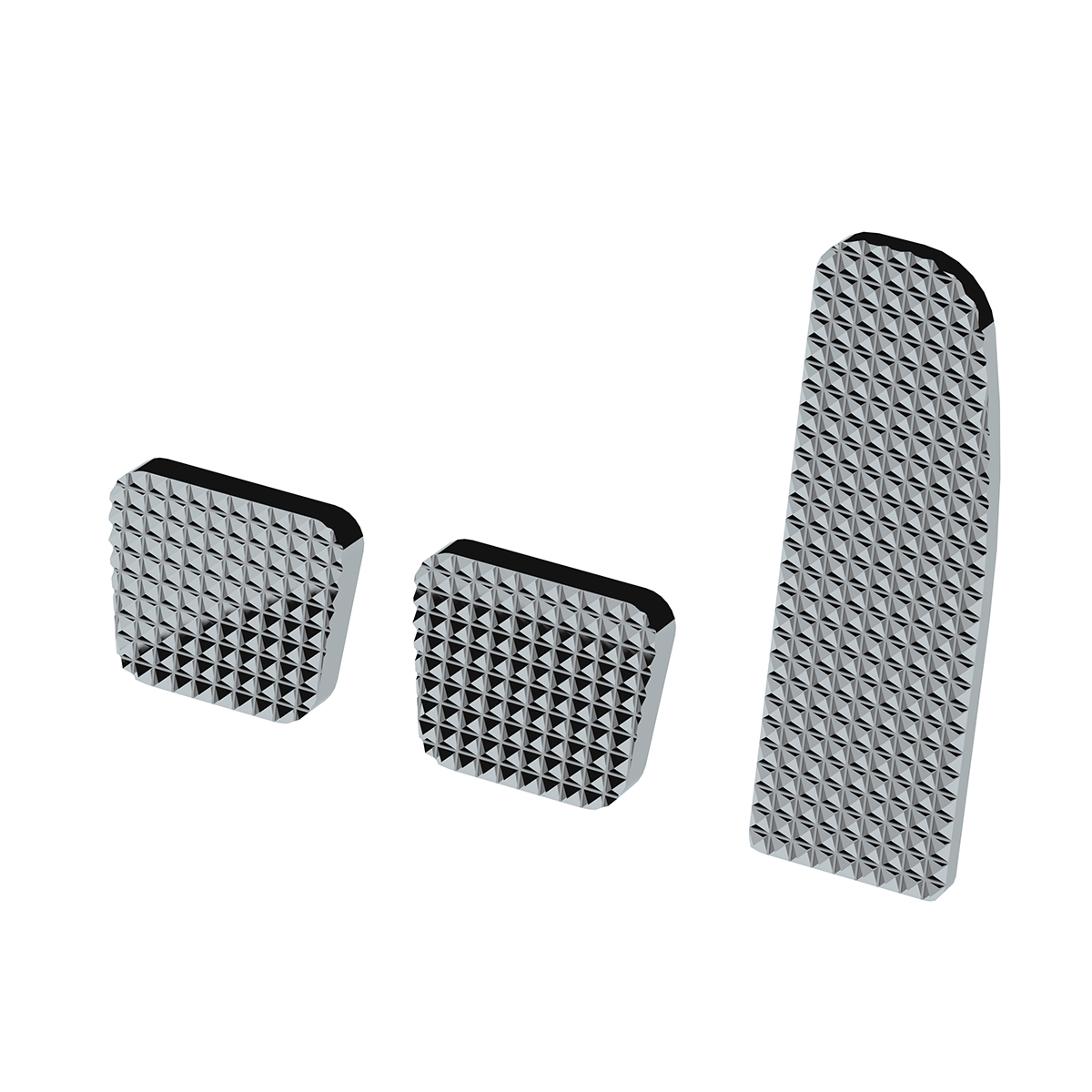 Chrome Billet Aluminum Diamond Pedal Set For 2008-2017 Freightliner Cascadia/Coronado/M3