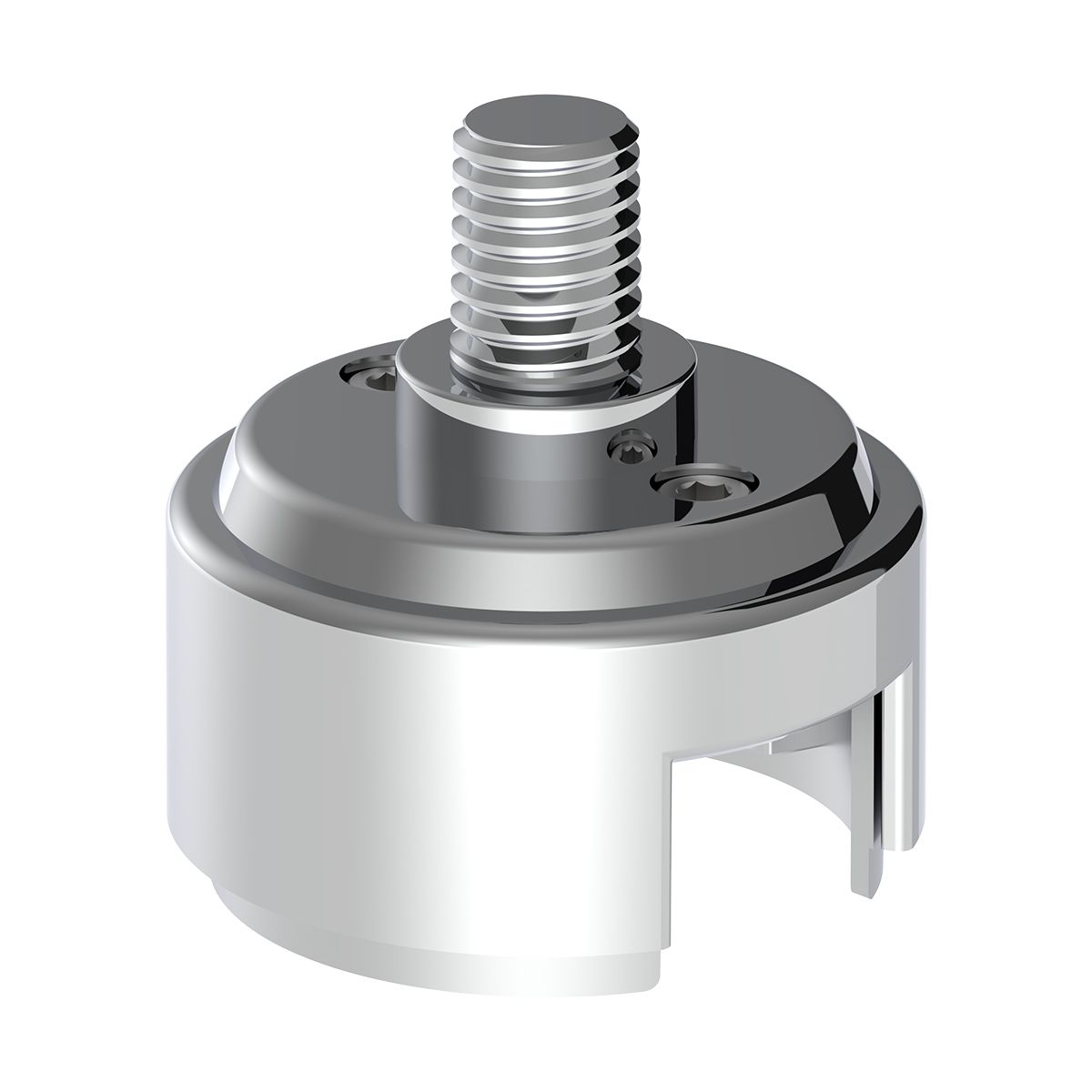 1/2"-13 Thread-On Shift Knob Mounting Adapter For Eaton Fuller Style 13/15/18 Shifter - Chrome (Bulk