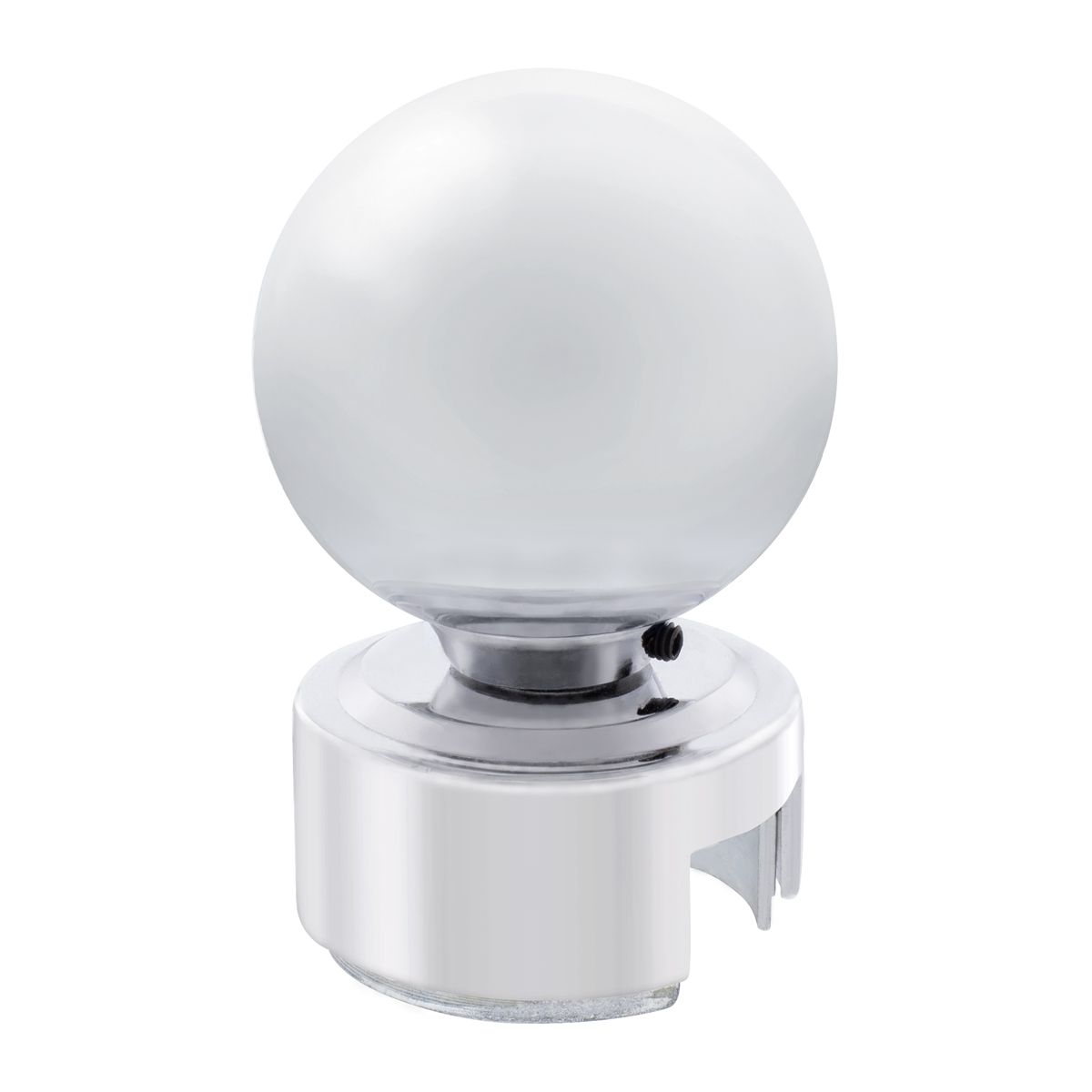 Ball Gearshift Knob With 13/15/18 Speed Adapter - Chrome