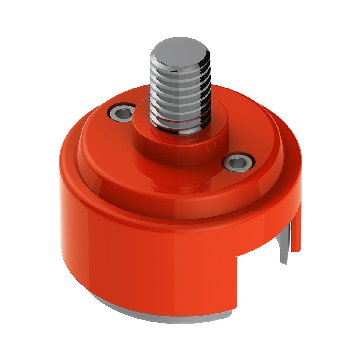 1/2"-13 Thread-On Shift Knob Mounting Adapter For Eaton Fuller Style 13/15/18 Shifter - Cadmium Oran