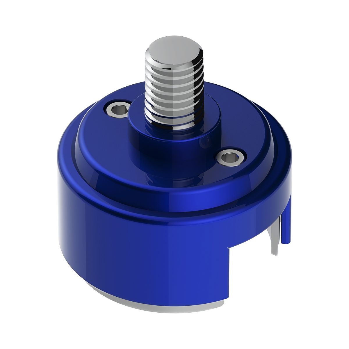 1/2"-13 Thread-On Shift Knob Mounting Adapter For Eaton Fuller Style 13/15/18 Shifter - Indigo Blue