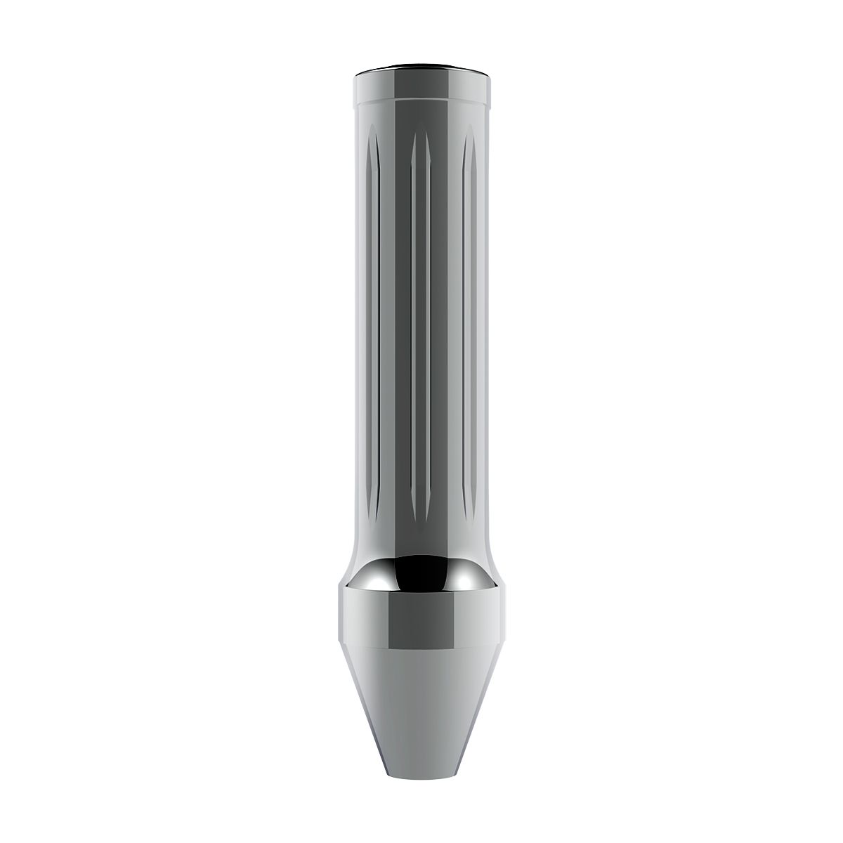 Dallas Style Grooved Grip Handle With Beer Tap Adapter - Chrome