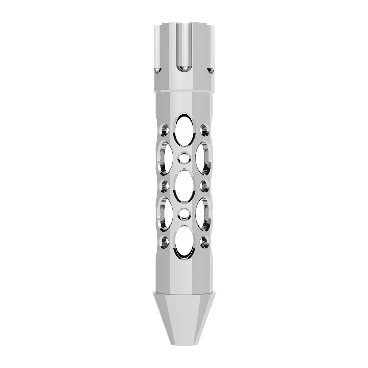 Austin Style Grip Handle With Beer Tap Adapter - Chrome