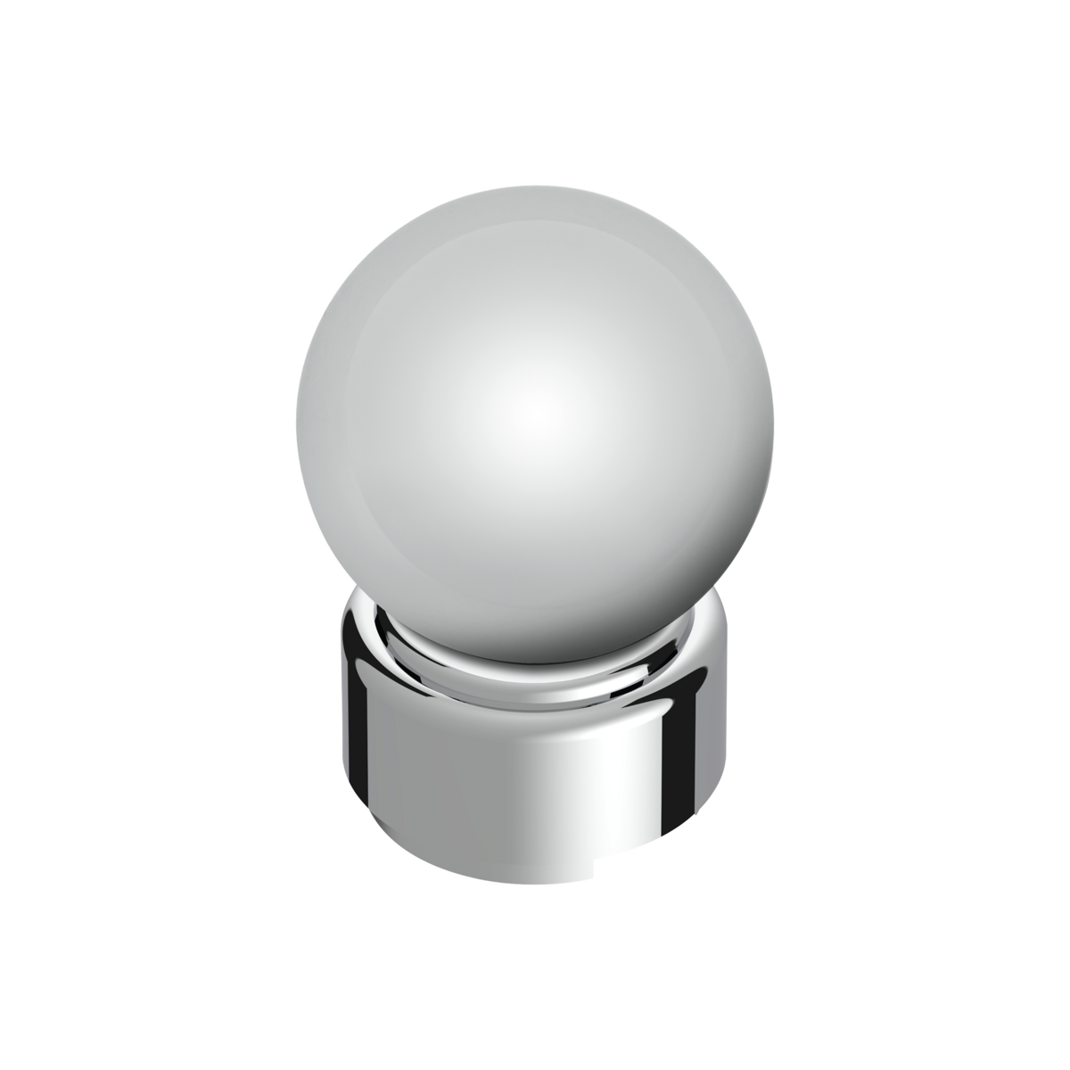 Thread-On Bristol Style Gearshift Knob with 9/10 Speed Adapter-Chrome