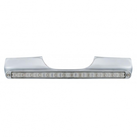 Motorcycle Rear Signal Light Bar With 14 LED 12" Light Bar - Red LED/Clear Lens