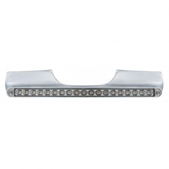 Motorcycle Rear Signal Light Bar With 19 LED 12" Light Bar - Red LED/Clear Lens