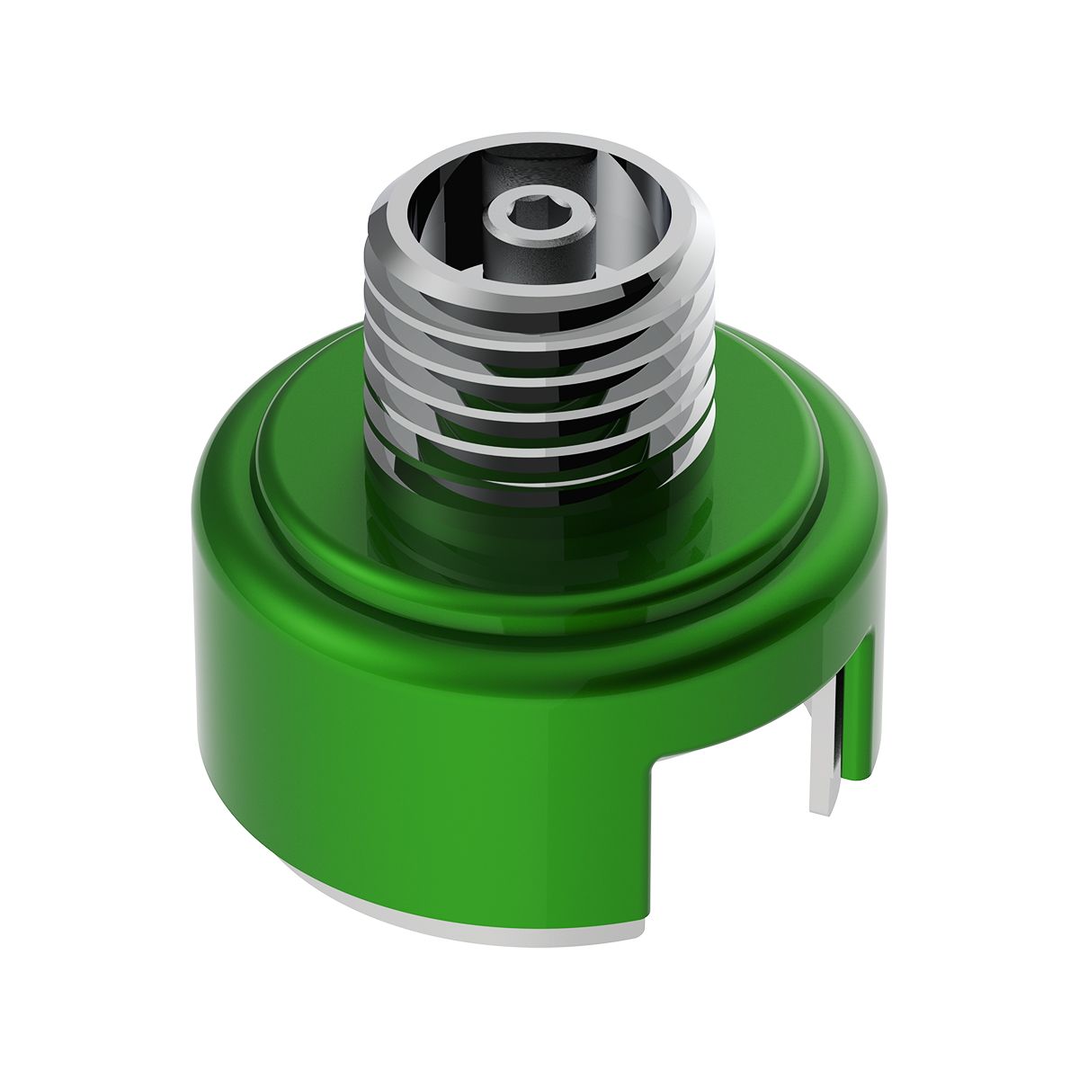 M30X3.5 Thread-On Shift Knob Mounting Adapter For Eaton Fuller Style 13/15/18 Shifter - Emerald Gree