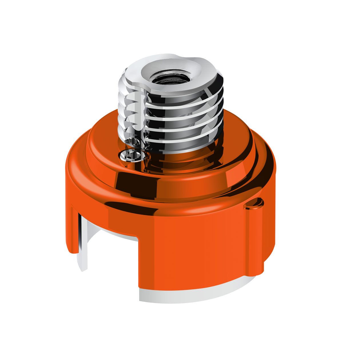 M30X3.5 Thread-On Gearshift Adapter W/LED Mount For Eaton-Fuller 13/15/18 Speed-Cadmium Orange