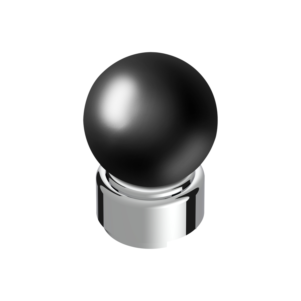 Thread-On Bristol Style Gearshift Knob with 9/10 Speed Adapter-Glossy Black
