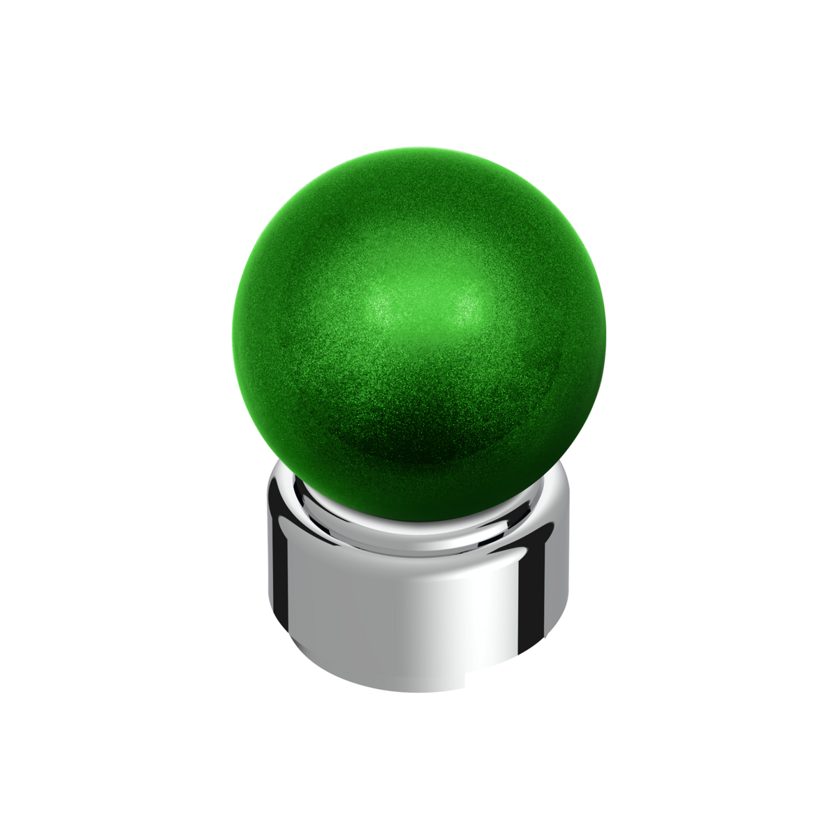Thread-On Bristol Style Gearshift Knob with 9/10 Speed Adapter-Emerald Green